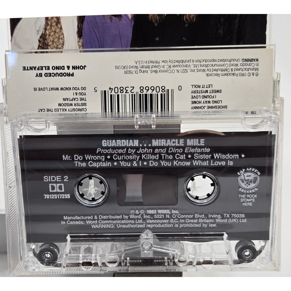 Guardian Miracle Mile Cassette Tape‎ Christian Rock Album 1993 Vintage - Picture 5 of 5